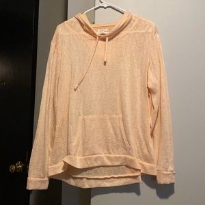 Peach colored hoodie